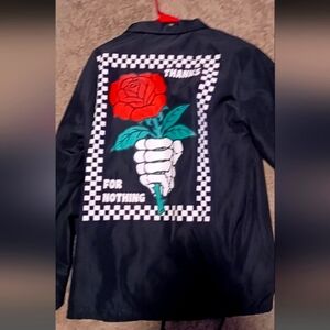 Black button up jacket